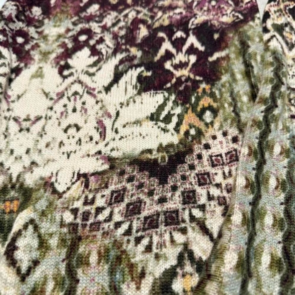 Vintage-Feel Tribal Knit‎ Cardigan | Cozy Boho - Picture 4 of 6